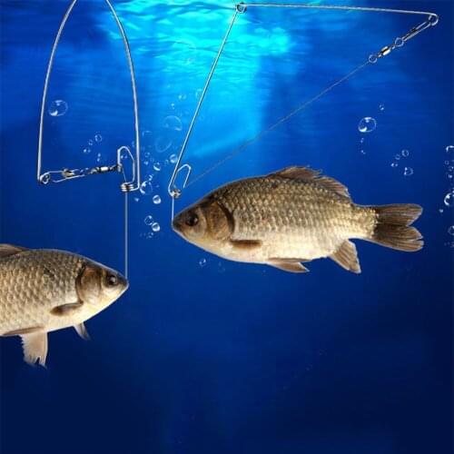 Automatic Fishing Device Spring Ejection Hook Fishing Hook Stainless Steel Universal Fishing Tackle Fishing Tool Accessories