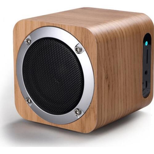 B06 Wireless Mini Wooden BT Speaker Support TF Card And FM Radio Mobile Music Speaker