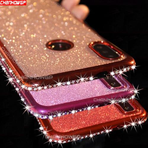 For Huawei Honor 9A Case Honor 9A MOA-LX9N Cover Glitter Bling Diamond Soft Phone Cover For Honor 9A 9 A Honor9A Case 6.3 inch