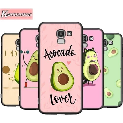 Cute Avocado Fruits For Samsung Galaxy J8 J7 J6 J5 J4 J3 J2 Core Duo Prime Plus Star 2016 2017 2018 Soft Phone Case