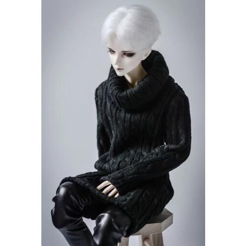 Black Sweater Outfits Clothing Top For 1/3 1/4 17" Tall BJD MSD SD13 DK DZ AOD DD MSD Doll Wear FREE SHIPPING