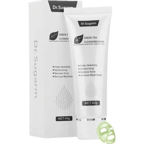 Dr.Sugarm Green Tea Gel Mask Blackhead Remove Acne Nose Deep Cleansing Pore Strip Moisturizing Peel Mask Skin Care 40g