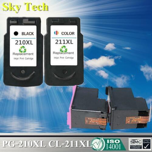 Quality inkjet Cartridge For PG-210XL CL-211XL PG210 CL211 , For Canon MP240 MP250 MP260 MP270 MP280 MP480 MX330 MX340 MX350