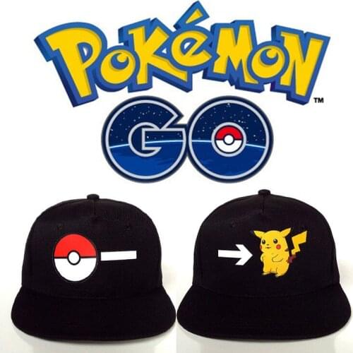 Pokemon Go Baseball Cap man Hip Hop Cap New Flaming Bird Frozen Bird Lightning Bird Bell Pikachu Hat Toy Figure Christmas gift