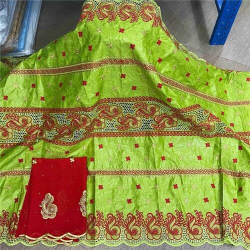 Pretty Guinea Brocade Fabric 100% Cotton Bazin Riche Fabric Top Quality African Bazin Riche Fabric 5+2 Yards/pcs HLB102