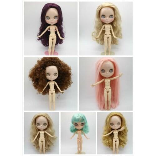 Without eyes chips joint body Nude blyth doll for DIY 20171215