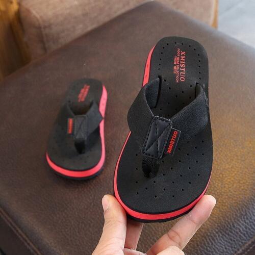 Summer Slippers Kids Meature Boys Flip-Flops Parent-Child Beach Vacation Casual Mens Shoe Children Comfortable Fashion Kids New
