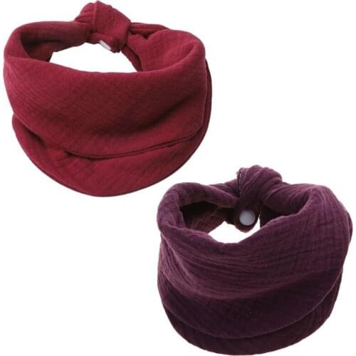 Gauze Baby Bibs Newborn Boys Girls Burp Cloth Bandana Cotton Soft Toddler Scarf Infant Saliva Towel Scarves