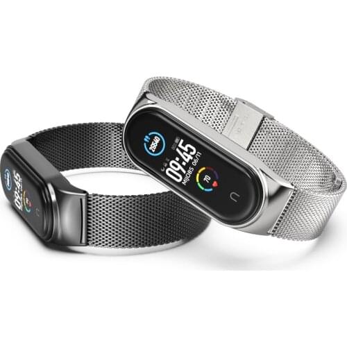 Strap For Mi Band 3 4 5 Metal Correa Bracelet for Miband 5 Opaska Pulseira Wristband for Xiaomi Xiomi My Bend 4 Global Version