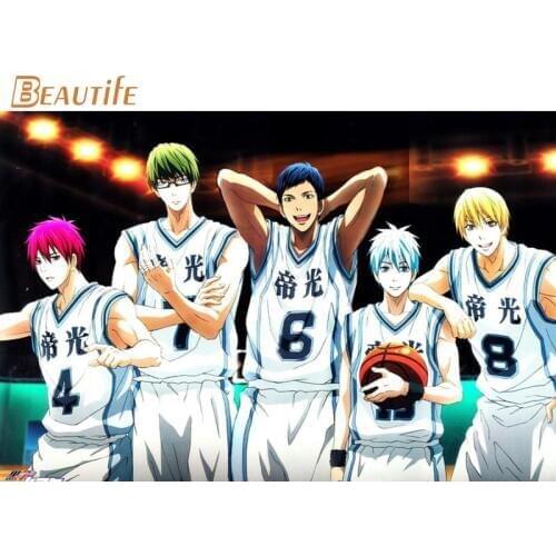 New Arrival Kurokos Baske Poster Cloth Silk Poster Home Decoration Wall Art Fabric Poster Print 30x45cm, 40X60cm.50X75cm,60X90cm