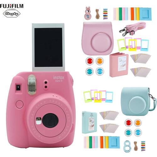 Original Fujifilm Instax Mini 9 Instant Film Photo Camera Fujifilm Instax Mini Film Mini 9 Instax Camera Christmas Gift 5 Colors