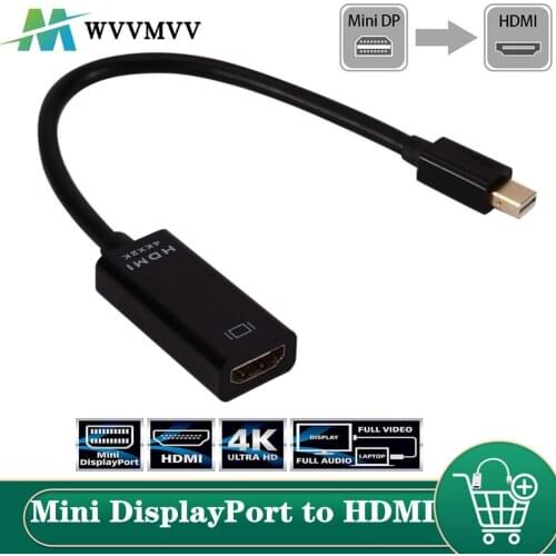 Mini Displayport To HDMI-compatible Cable 4k 1080P TV Projector Projetor DP 1.4 Display Port Converter For Apple Macbook Air Pro