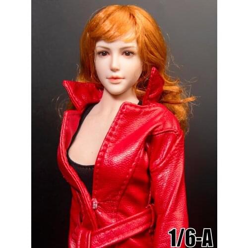 Tym101 1/6 Soldier Sexy Womens Windbreaker Fit 1:6 Action Figure With Big Breasts Rubberized Female Body Model Doll Accessories