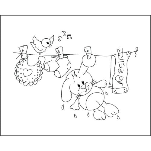 Bask In The Rabbit Transparent Silicone Stamp And Metal Die/Seal For DIY Scrapbooking/photo Album Decorative Clear Stamp Sheets