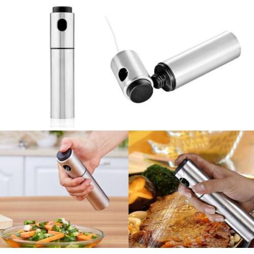 20pcs/lot Stainless Steel Olive Mister Oil Spray Pump Fine Bottle Oil Sprayer Pot Cooking Roast Bake Tools Oil Dispenser SN1820
