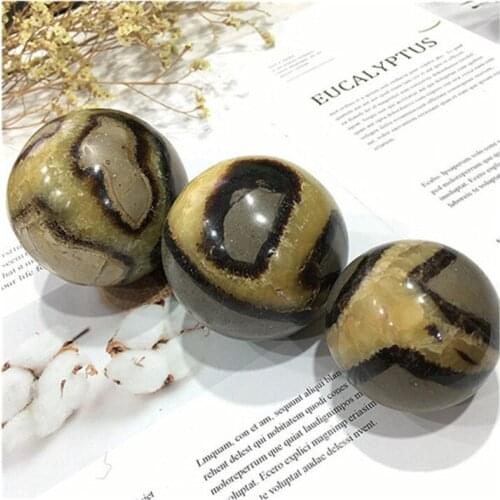 Septarian Balls Crystals Healing Stone Natural Polished Spheres For Decoration