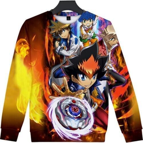 Beyblade Burst Evolution 3D Printed Sweatshirts Hoodies Men/Women Long Sleeve Sweatshirts Pullover Streetwear Tops Brand Clothes