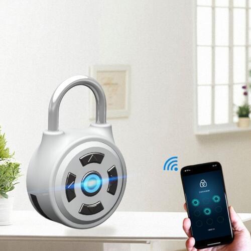 Smart Keyless Fingerprint Padlock Door Lock Quick Unlock Zinc Alloy Padlock For Drawer Suitcase Backpack Bags