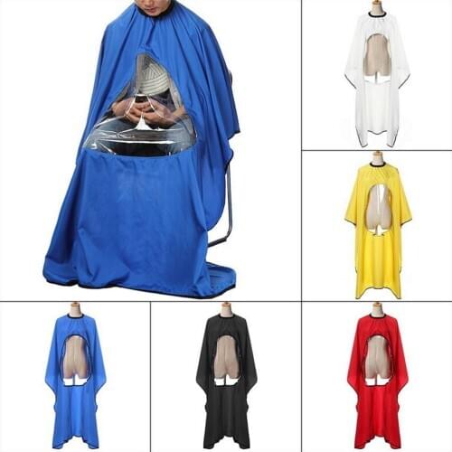 4Colors Waterproof View Window Cutting Hair Waterproof Cloth Salon Barber Cape Hairdressing Hairdresser Apron Haircut Capes