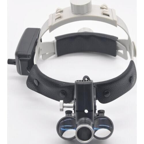 High Quality Wireless 5WLED Medical Headlamp Surgical Headlight Illuminator+2.5/3.5X Binocular Magnifier Dental Loupes