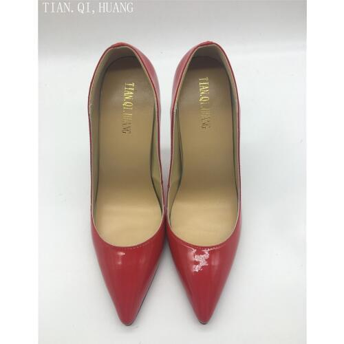 2018 New Style Women Pumps Fashion Styles High Heels Shoes High Quality Genuine leather Casual Shoes Woman Spring and Autumn