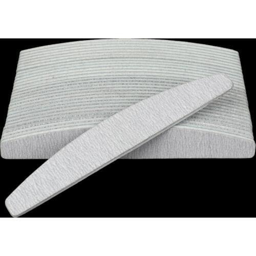 10Pcs/Lot Nail File 100/180 Grey Sandpaper Sanding Buffer Block Boat Design Pedicure Polish lime a ongle Manicure Tools Files