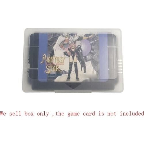 10 pcs a lot Transparent protection box Storage case for Sega MD game card Collection case JP version