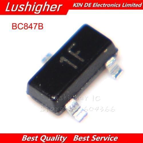 100PCS BC847B SOT23 BC847 marking: 1F SMD SOT-23 New Original