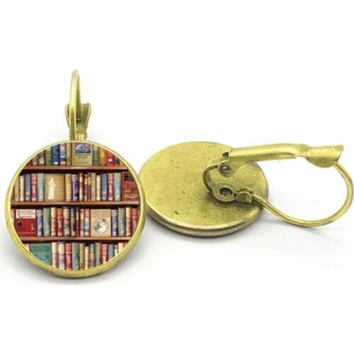 2021 Retro Love Writing Real Book Earrings Couple Earrings Ladies Jewelry Gifts