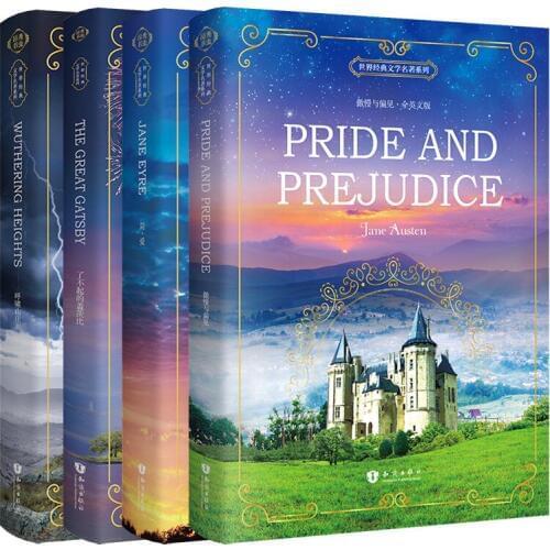 4 Books/set English Original Novel World Foreign Literature English Classics Books Reading Best-selling Classroom In English