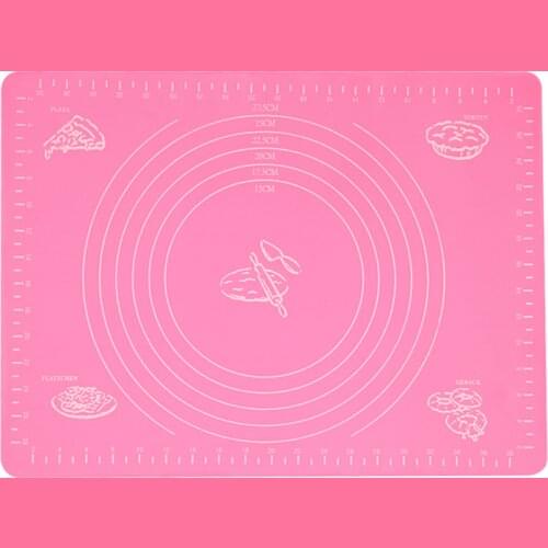 40x30 Silicone Kneading Mat with Scale Silicone Chopping Board Non-slip Baking Tool High Temperature Oven Mat