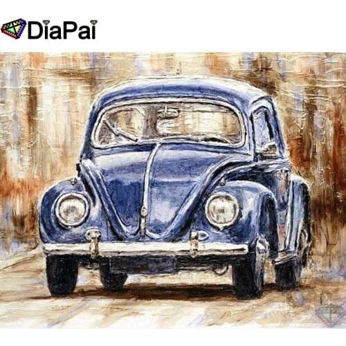 DIAPAI 5D DIY Diamond Painting 100% Full Square/Round Drill "Car painting" Diamond Embroidery Cross Stitch 3D Decor A21475