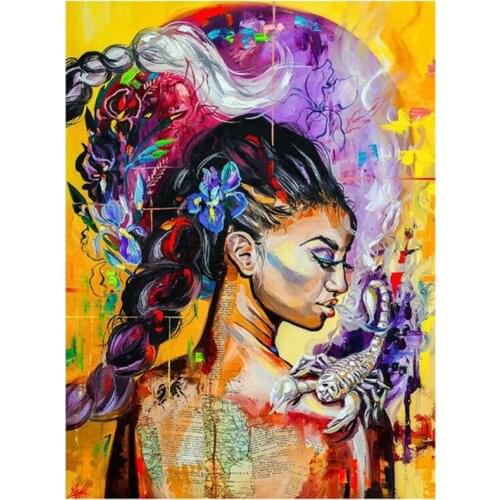 5D DIY Full Round/Square Diamond Painting Scorpion & Beauty 3D Embroidery Cross Stitch Rhinestone Mosaic Home Decor Art Yc930