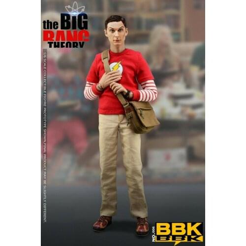 BBK 1/6 BBK06 Sheldon Lee Cooper Sheldor Genius Scientist Two Head 12" Figures