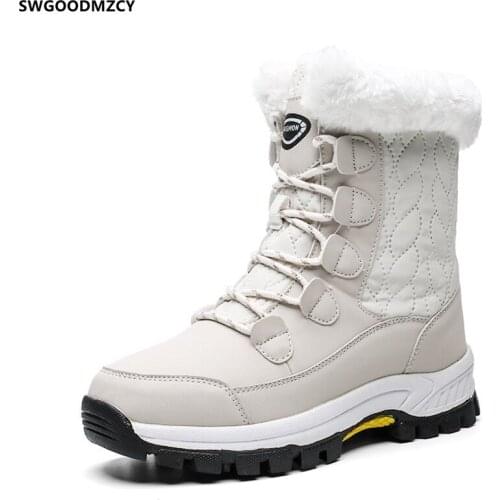 White Snow Boots Women Martin Boots Female Women Shoes Luxury Designer Shoes Winter Boots for Woman 2021 Platform Shoes Women