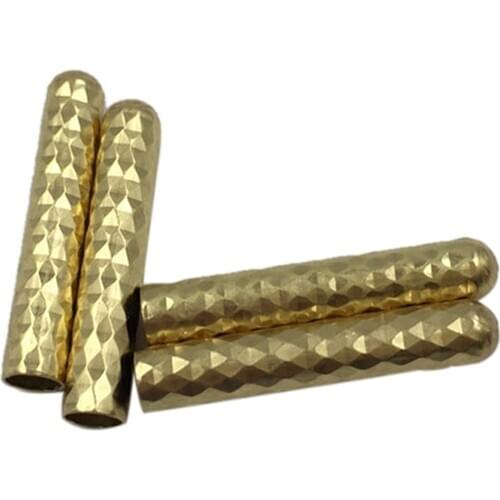Coolstring 4pcs/1Set Close Mouth Type Shiny Shoelaces Metal Tips DIY 4.0x22mm Highlight Ends Of Shoestrings Gold Metal Aglets