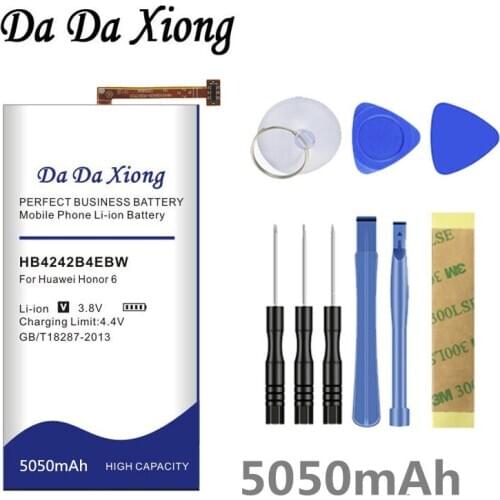 Da Da Xiong 5050mAh HB4242B4EBW Battery for Huawei honor 6 H60-L01 H60-L02 H60-L11 H60-L04