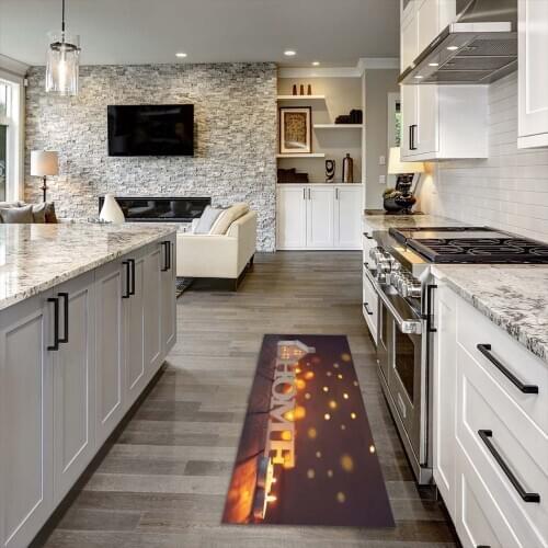 Home Winter Floor Mat Kitchen Carpet Anti-Slip Door Mat Kitchen Rug Home Decor Home Love Doormat Kitchen Mat for Living Room