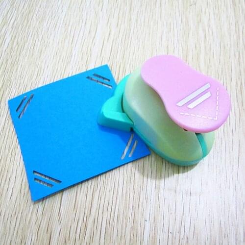 Double equal line Corner Craft Punch Curve diy border hole punch paper cutter embossing cortador de papel de scrapbook