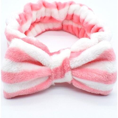 KENSHELLEY 2021 Woman Hair Accessories Soft Skincare Make Up Bath Spa Multi-color Lady Girl Shower Yoga Bowknot Headbands