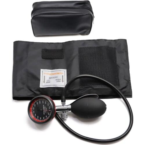 Classic Blood Pressure Monitor BP Adult Cuff Healthy Tonometer Tool Arm Aneroid Sphygmomanometer with Manual Dial Gauge