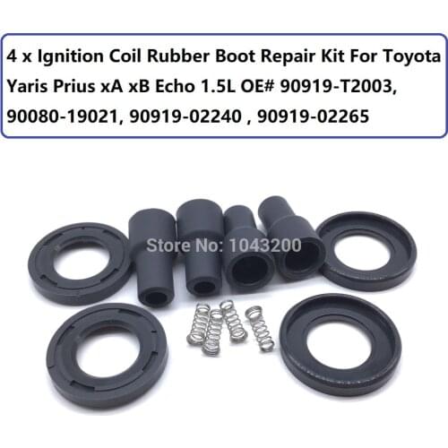 Ignition Coil Rubber Boot Repair Kit For Toyota Yaris Prius xA xB Echo 1.5L OE# 90919-T2003, 90080-19021, 90919-02240