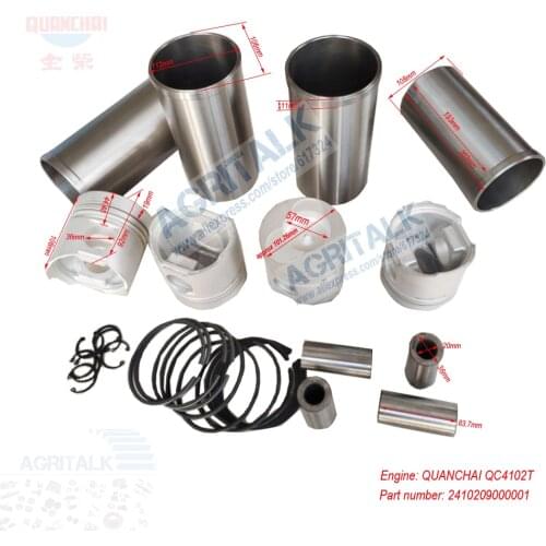 Set of overhaul repair kit for Quanchai QC4102T / QC4105 engine, part number: 2410209000001