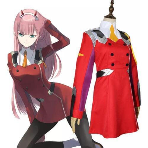 Zero Two Cospplay DARLING in the FRANXX Cosplay Costume Anime DARLING in the FRANXX CODE:002 Costume Zero Two A324