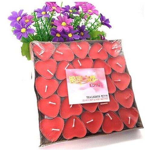 Red Heart Tea Light Candle candles and scents свечи и ароматы velas y aromas