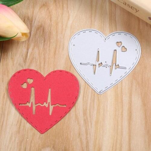 Heart of The Lifeline Metal Cutting Dies For DIY Scrapbooking Decorative and Card Making Embossing Craft New