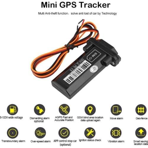 Mini Global GSM GPS Tracker Real Time Tracking Device AGPS Locator For Car Motorcycle Vehicle Support SIM Card APP