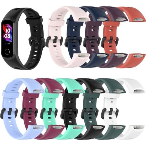 Soft Silicone Strap For Honor Band 5i Smart Watchband For Huawei Band4 Accessories Replacement Wristband New