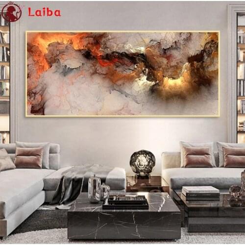 Full drill square Crystal Paintings Abstract art, colorful golden clouds Diamond Embroidery Full round 5d Diy diamond painting