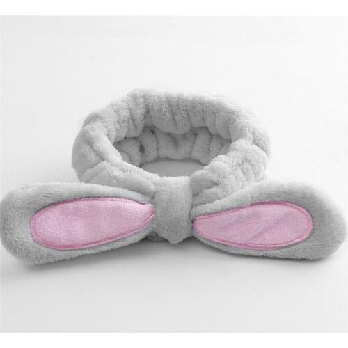 1Pc Coral Fleece Bow Hairbands For Women Face Washing Hair Accessories For Girls Headband Head Wear Hair Turban